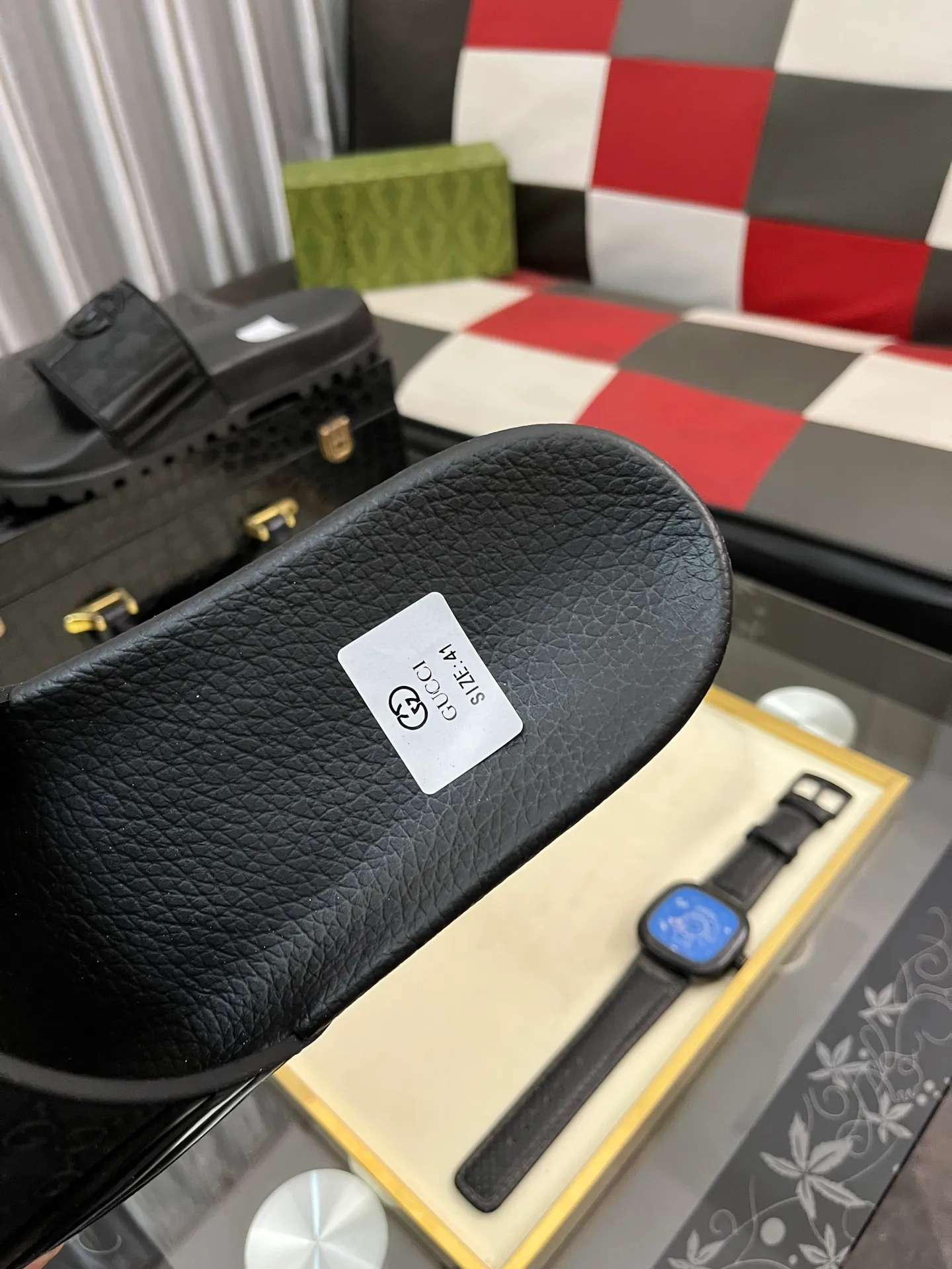 Men's men's shoes💰260⌚️⌚️ＧＵＣＣＩ.Gucci.Official website 1:1 popular slippers hot sale! Original original material 🩴 SIZE: 38-46 (45.46 non-refundable)